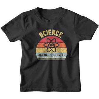 Science Like Magic But Real Funny Retro Science Teacher Youth T-shirt - Thegiftio UK