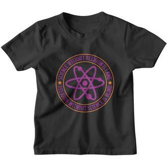 Science Without Religion Is Lame Religion Without Science Is Blind Youth T-shirt - Thegiftio UK