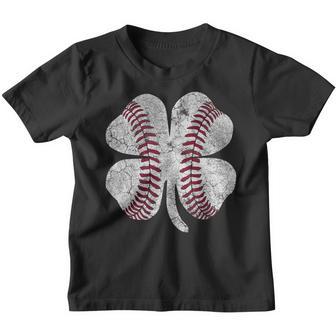 Shamrock Baseball Saint Paddys St Patricks Day Kids Boys Youth T-shirt - Thegiftio UK