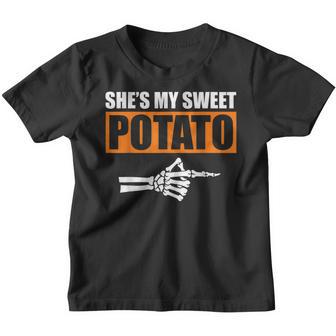 Shes My Sweet Potato I Yam Matching Couple Halloween V2 Youth T-shirt - Thegiftio UK