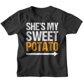 Shes My Sweet Potato I Yam Matching Couple Halloween Youth T-shirt - Thegiftio UK