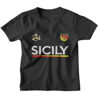 Sicilia Soccer T-Shirt - Sicily Italy Football Jersey Youth T-shirt - Thegiftio UK