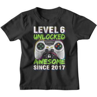 Six 6Yr Bday Son Boy Funny Gamer 6Th 6 Year Old Birthday V2 Youth T-shirt - Thegiftio UK