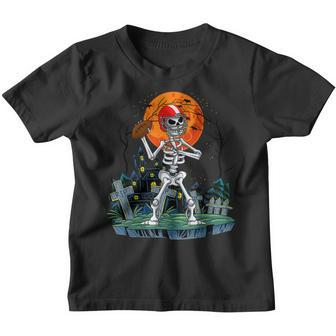 Skeleton American Football Lover Halloween Costume Halloween Youth T-shirt - Thegiftio UK