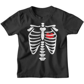 Skeleton Rib Cage Heart - Men Women T Youth T-shirt - Thegiftio UK