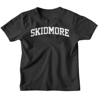 Skidmore Name Vintage Retro College Arch Style Funny Youth T-shirt - Thegiftio UK