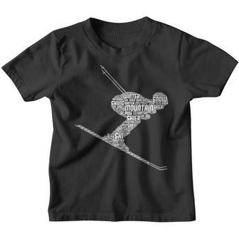 Skiing Ski Skier Men Boys Kids Youth T-shirt - Thegiftio UK