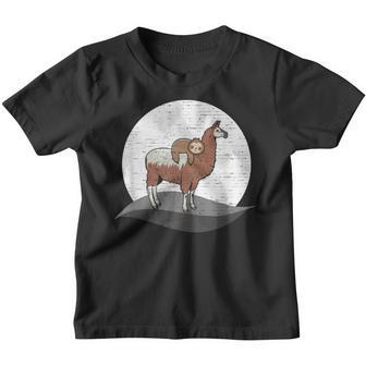 Sloth Riding Llama Funny Gift For Men Women Kids Youth T-shirt - Thegiftio UK
