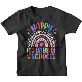 Smarter Leopard Rainbow 100 Days Of School Teacher Girls Youth T-shirt - Thegiftio UK