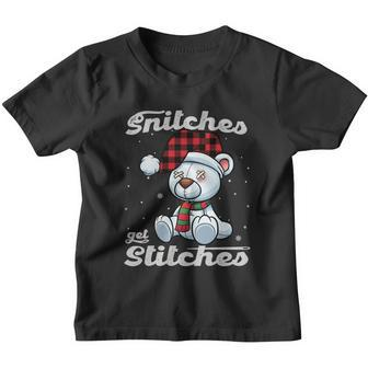 Snitches Get Stitches Elf Xmas Funny Snitches Get Stitches Youth T-shirt - Monsterry CA