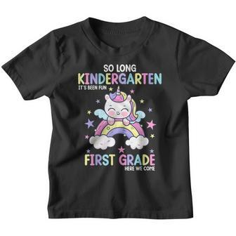 So Long Kindergarten Graduation Class 2023 Unicorn Kids Youth T-shirt | Mazezy
