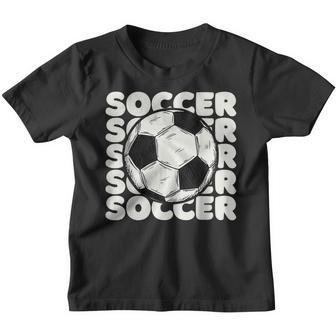 Soccer Ball For Men Vintage Soccer For Kids Youth T-shirt | Mazezy