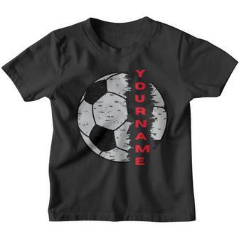 Soccer Custom Name Vintage Sport Lover Sport Player Personalized Gift Youth T-shirt - Thegiftio UK