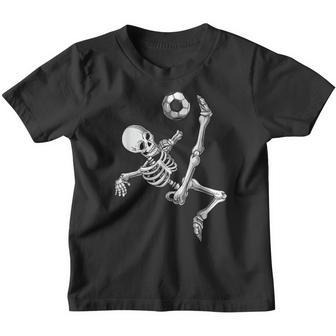 Soccer Skeleton Halloween Men Boys Soccer Player Halloween V2 Youth T-shirt - Thegiftio UK