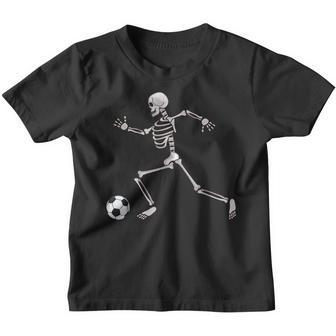 Soccer Skeleton Halloween Men Boys Soccer Player Halloween Youth T-shirt - Thegiftio UK
