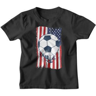 Soccer Usa Flag Soccer Ball Graphic Boys Kids Youth T-shirt - Thegiftio UK