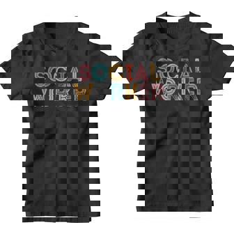 Social Worker 2023 Vintage School Social Worker Youth T-shirt | Seseable CA