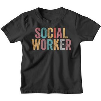 Social Worker Vintage School Social Worker Youth T-shirt - Seseable