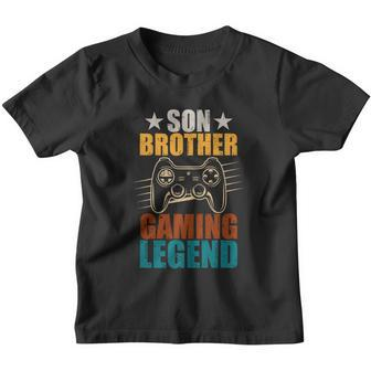 Son Brother Gaming Legend Gamer Youth T-shirt - Monsterry DE