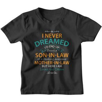 Son In Law Birthday Gift From Awesome Mother In Law Tshirt Youth T-shirt - Monsterry
