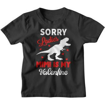 Sorry Ladies Mimi Is My Valentine Kids Boys Valentines Day Youth T-shirt - Seseable
