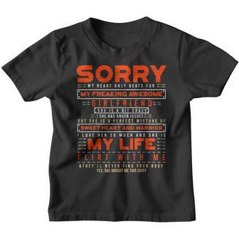 Sorry My Heart Only Beats For My Freaking Awesome Girlfriend V4 Youth T-shirt - Thegiftio UK