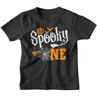 Spooky One Girl Halloween 1St Birthday Matching Family Youth T-shirt - Thegiftio UK