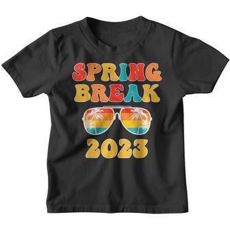 Spring Break 2023 Groovy School Family Beach Vacations Youth T-shirt | Mazezy AU