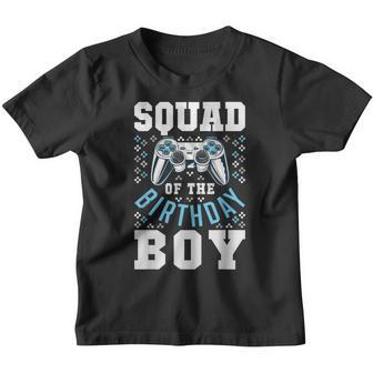 Squad Of The Birthday Boy Matching Video Gamer Birthday Youth T-shirt - Thegiftio UK