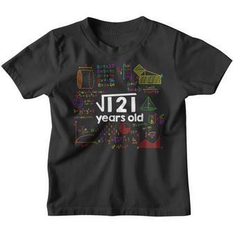 Square Root Of 121 11Th Birthday 11 Year Old Gift Boys Girls Youth T-shirt - Thegiftio UK