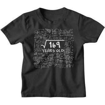 Square Root Of 169 Years Old Funny Birthday Math Youth T-shirt - Thegiftio UK