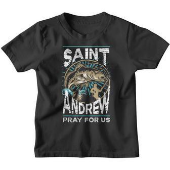 St Andrew Patron Saint Of Fisherman Fishing Catholic Shirt Youth T-shirt - Thegiftio UK