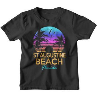 St Augustine Beach Florida Retro Sunset Summer Vibes Style Youth T-shirt - Thegiftio UK