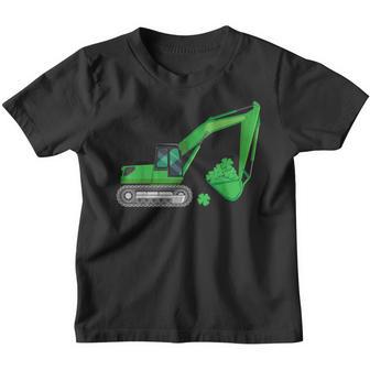 St Patricks Day Crane Truck Construction Toddler Kids Boys Youth T-shirt - Thegiftio UK