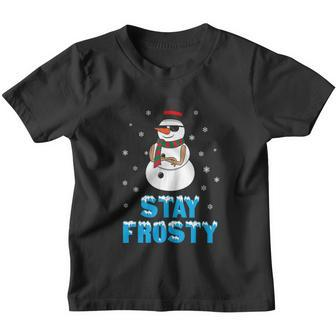 Stay Frosty Shirt Funny Christmas Shirt Cool Snowman Tshirt V2 Youth T-shirt - Monsterry DE