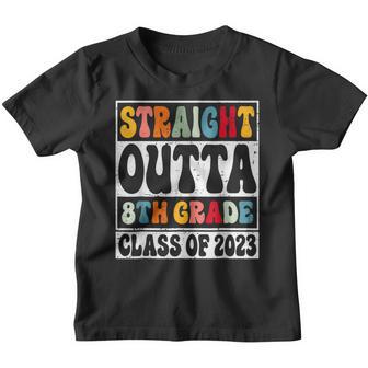 Straight Outta 8Th Grade Class Of 2023 Senior Graduation Youth T-shirt - Thegiftio UK