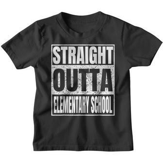 Straight Outta Elementary School Graduation Class 2023 Funny Youth T-shirt - Thegiftio UK