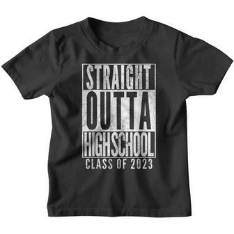 Straight Outta High School Class Of 2023 Graduation Gift V2 Youth T-shirt - Thegiftio UK
