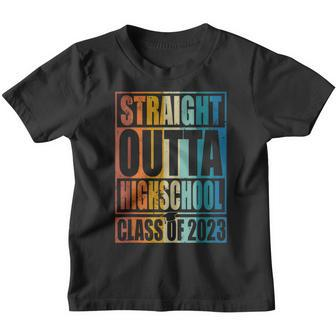 Straight Outta High School Class Of 2023 Graduation Gifts Youth T-shirt | Mazezy