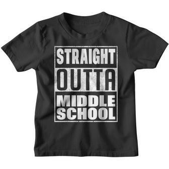 Straight Outta Middle School Class Of 2023 Senior Graduation Youth T-shirt - Thegiftio UK