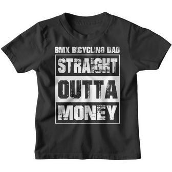 Straight Outta Money Bmx Bicycling Dad Cool Gift 2020 Youth T-shirt - Thegiftio UK