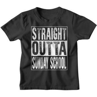 Straight Outta Sunday School Graduate Class 2022 Graduation  Youth T-shirt