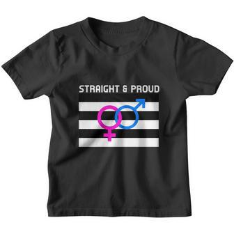 Straight Pride Flag For A Straight And Proud Hetero Couple V2 Youth T-shirt - Thegiftio UK