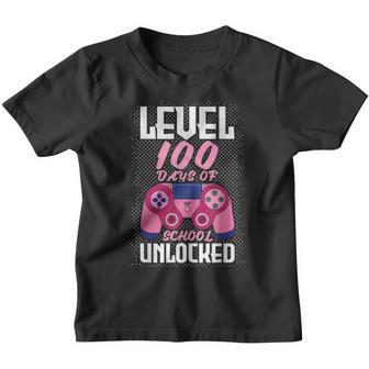Student 100Th Days Unlocked Gamer Game 100 Days Of School Youth T-shirt - Thegiftio UK
