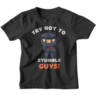 Stumble Guys Merch Halloween Costume T Ninjas Games Youth T-shirt | Mazezy