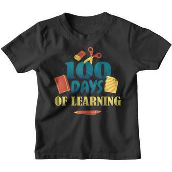 Supply For Student 100Th Day Of Learning 100 Days Of School Youth T-shirt - Thegiftio UK