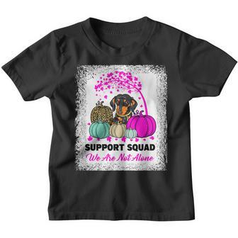 Support Squad Dogs Pink Warrior Breast Cancer Awareness V2 Youth T-shirt - Thegiftio UK