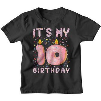 Sweet Donut Its My 3Rd Birthday 3 Years Old Funny Youth T-shirt - Thegiftio UK