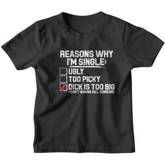 Swift Pigeon Apparel Reason Why I Am Single V2 Youth T-shirt - Thegiftio UK
