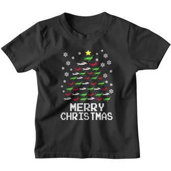 Swimming-Merry Christmas Youth T-shirt - Thegiftio UK